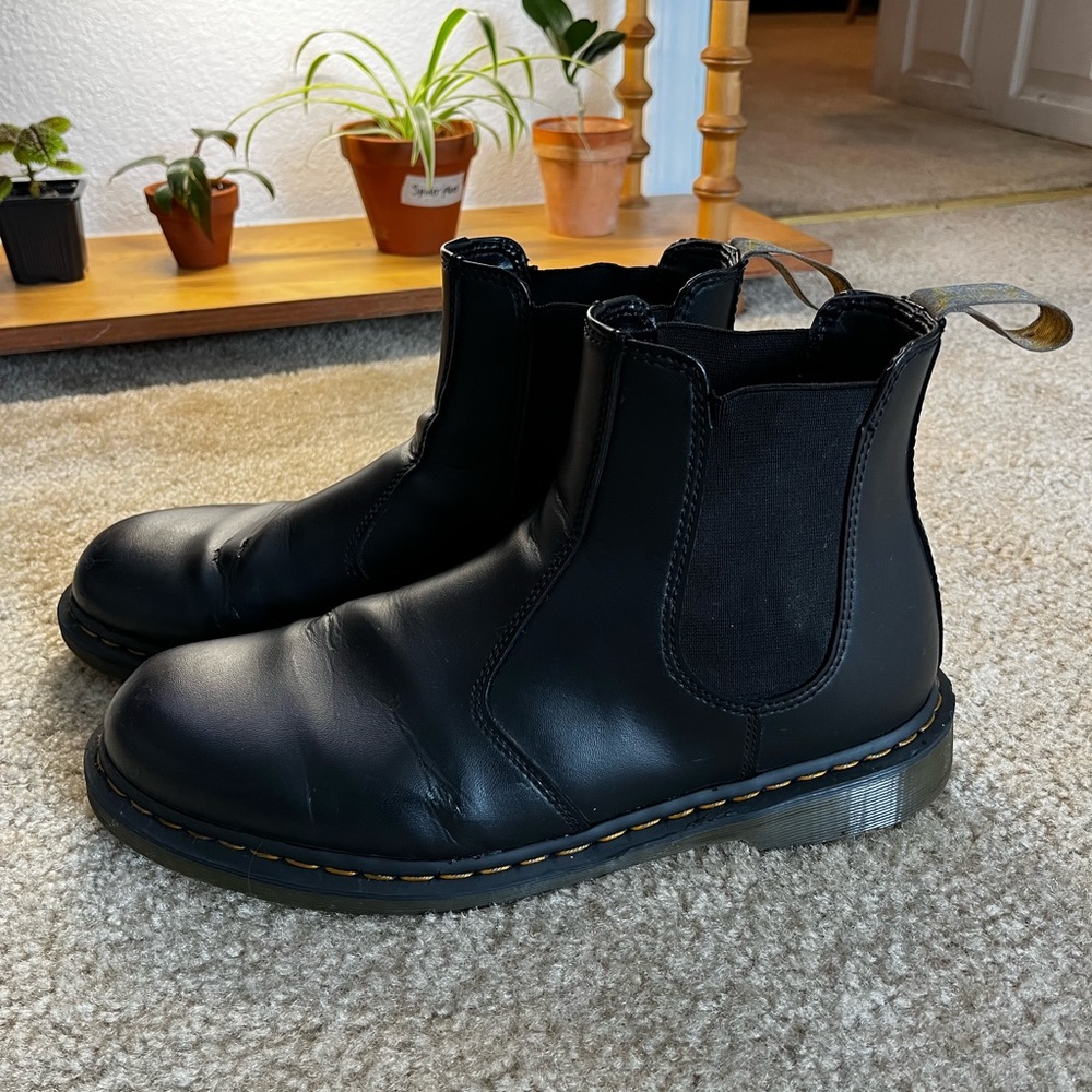 Dr. Martens SIZE 13 MEN Vegan Leather Chelsea Boot 2976 slip on